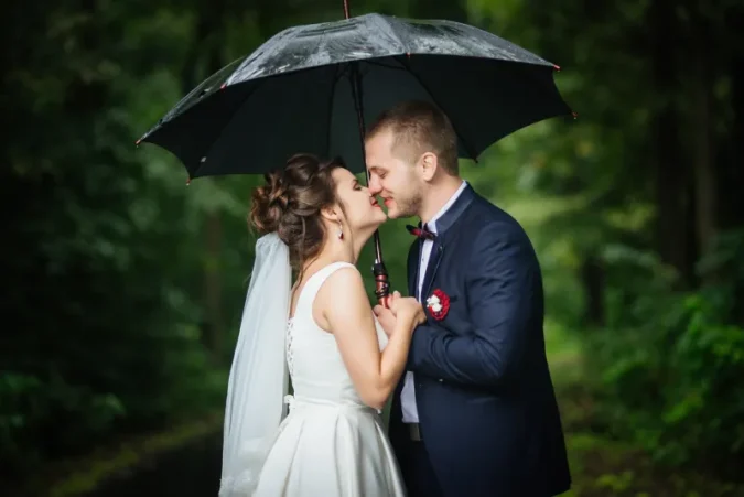 lluvia en mi boda
